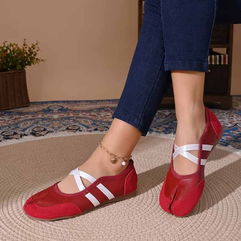 Sporty Flat Mary Jane shoes