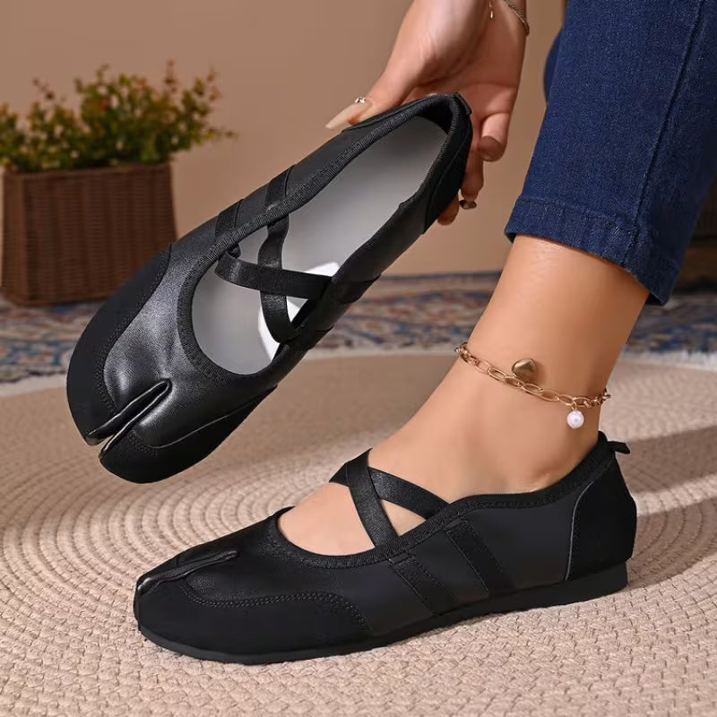 Sporty Flat Mary Jane shoes